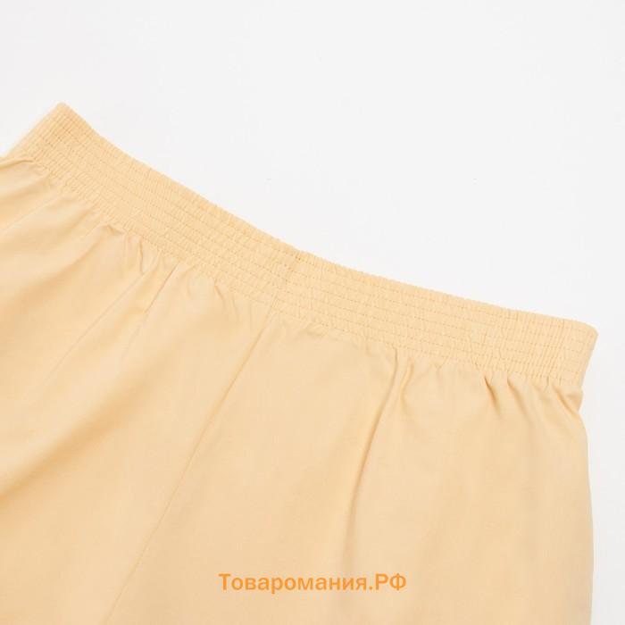 Костюм женский (рубашка, шорты) MINAKU: Oversize цвет бежевый, размер 46