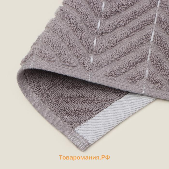 Коврик махровый SL HOME: Lines "Софт Мист" 50х70 см, 100% хлопок, 750 г/м2