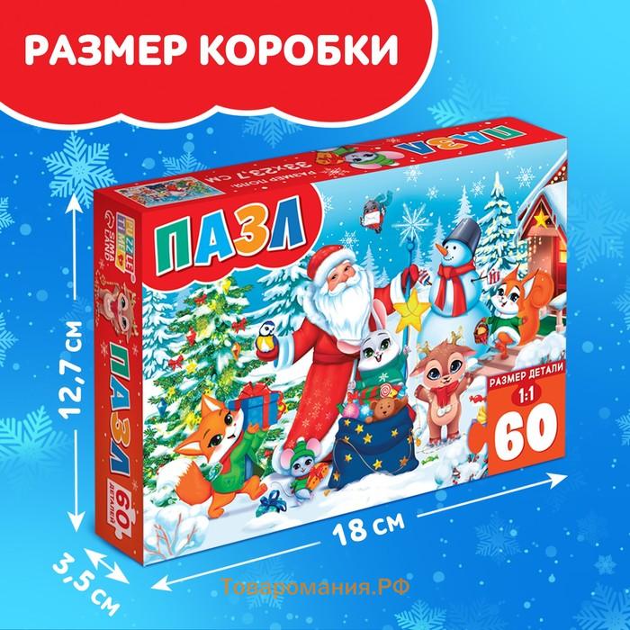 Пазл «Новогодние чудеса», 60 элементов