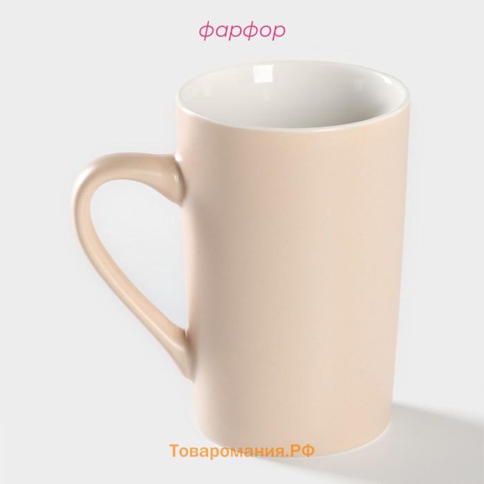 Кружка  Good morning. Tea, 385 мл, фарфор, бежевая