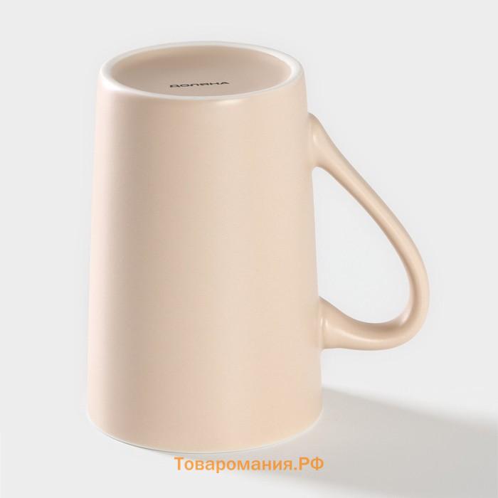 Кружка  Good morning. Tea, 385 мл, фарфор, бежевая