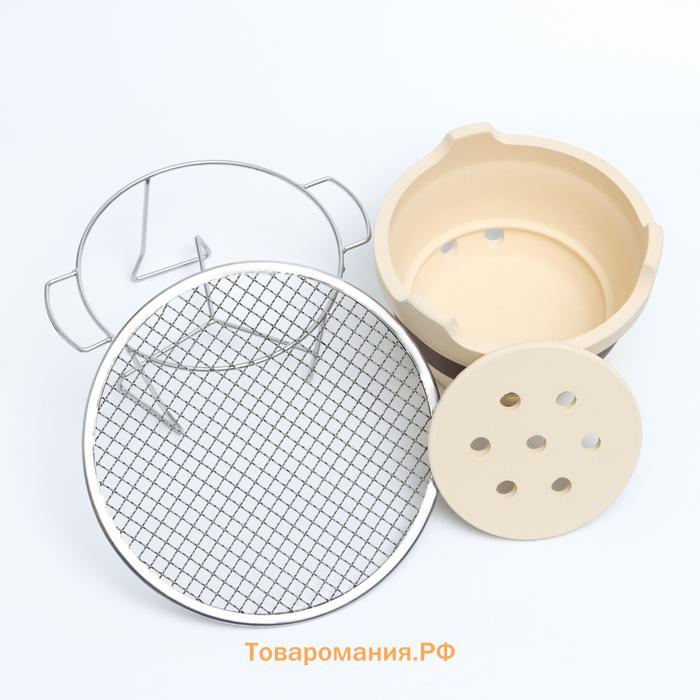 Тандыр настольный керамический, средний 21 х 16 см
