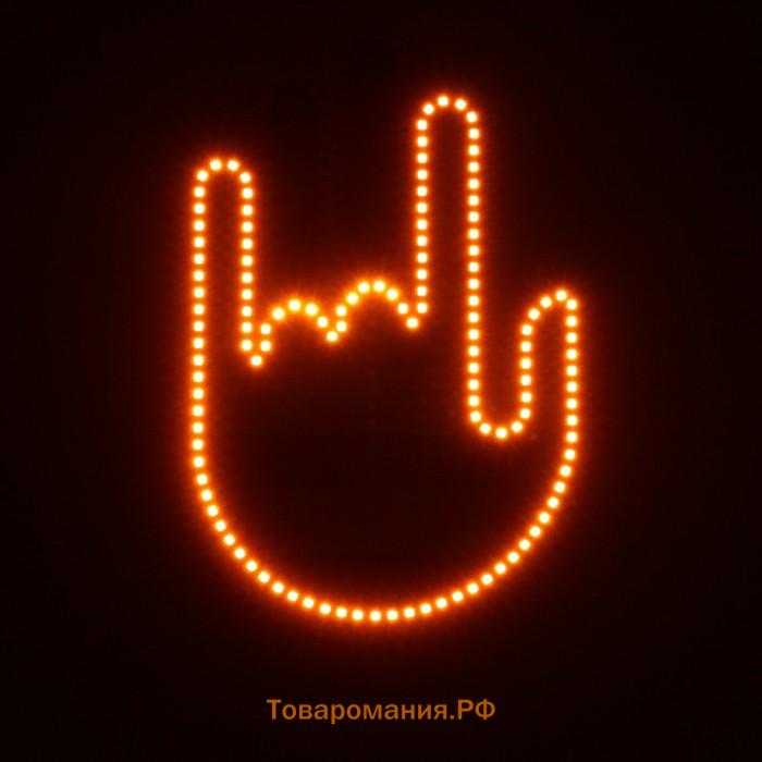 Светодиодная табличка на стекло, 12 В, 3 изображения, красная, пульт, провод 15 см