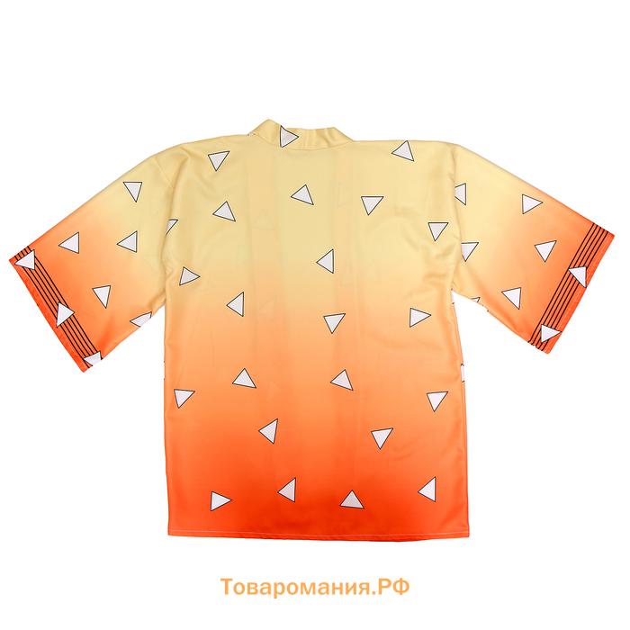 Карнавальное хаори «Демонический клинок», р. 48-50 (XL), цвет жёлтый