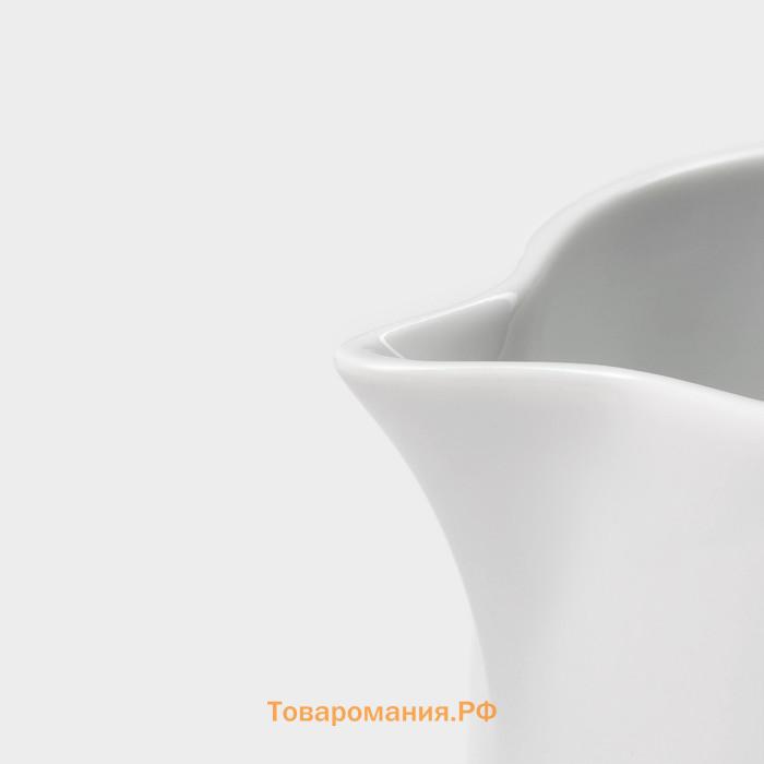 Молочник Magistro White gloss, 250 мл, фарфор, белый