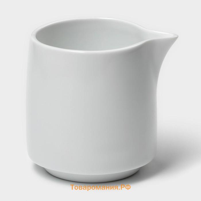 Молочник Magistro White gloss, 250 мл, фарфор, белый