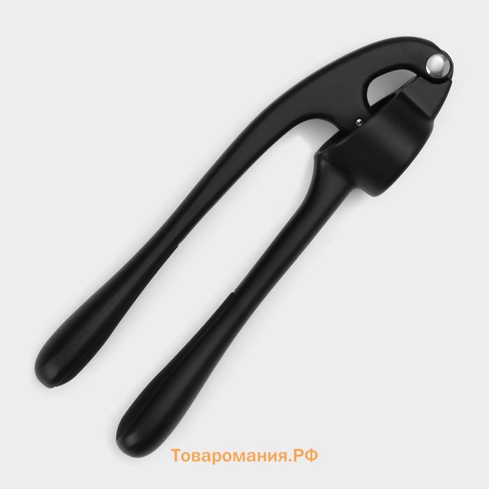 Пресс для чеснока Magistro Vantablack, 16.5×4.5 см, чёрный