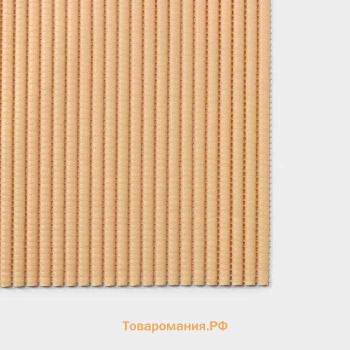 Коврик для ванной и туалета , 65×100 см, бежевый