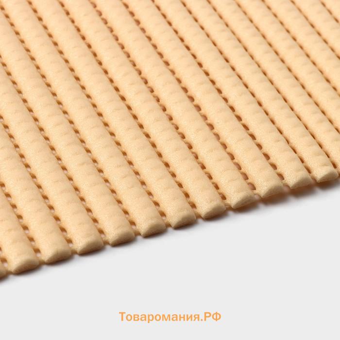 Коврик для ванной и туалета , 65×100 см, бежевый
