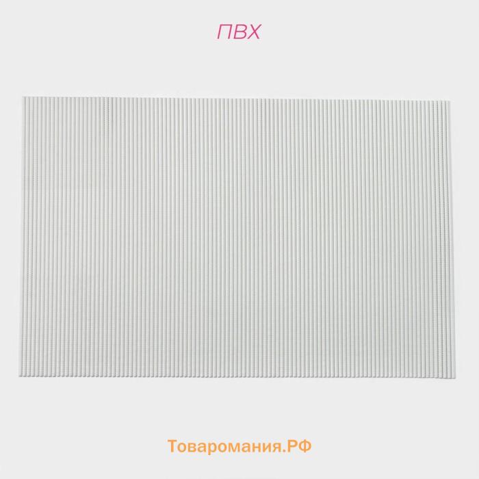 Коврик для ванной и туалета , 65×100 см, белый