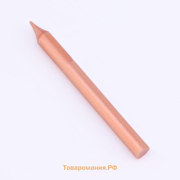 Свеча для торта «Розовая вечеринка», 12 шт., 8 см, белый и розовый металлик