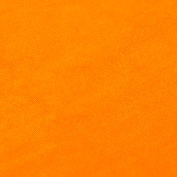 Ткань для рукоделия, плюш на трикотажной основе, оранжевый, лоскут 100 × 150 см