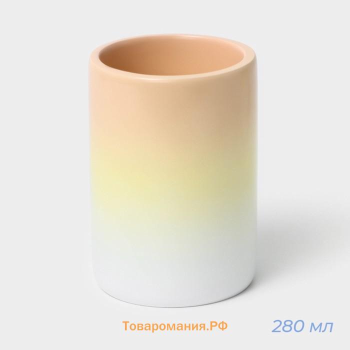 Аксессуары для ванной SAVANNA, 2 предмета, дозатор для мыла 290 мл, стакан 280 мл