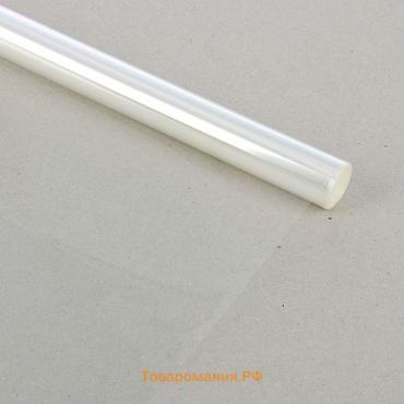 Плёнка для цветов прозрачная 0.8×6.8 м, 200 г, 40 мкм