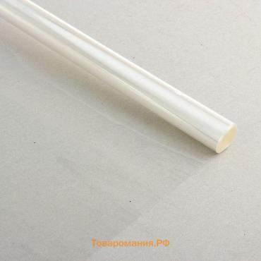Плёнка для цветов прозрачная 0.9×12.4 м, 400 г, 40 мкм