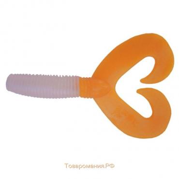 Твистер Helios Credo Double Tail Pearl & Orange, 7.5 см, 7 шт. (HS-12-019)