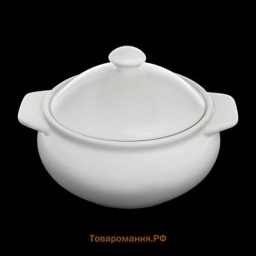 Горшок для запекания Wilmax, 350 мл, фарфор, белый