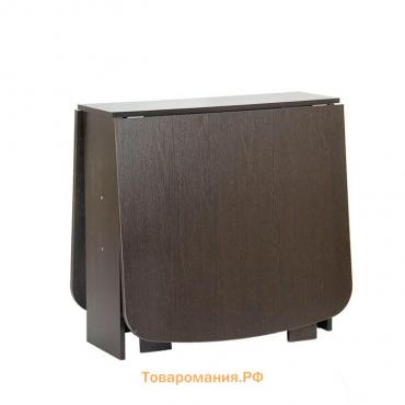 Стол-книжка, 1650×800×755 мм, цвет венге тёмный
