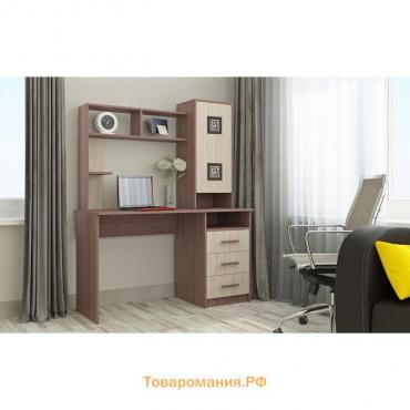 Стол компьютерный Фаворит, 1350х590х1660, Ясень шимо
