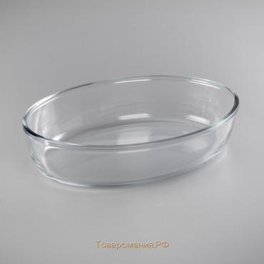 Форма овальная для запекания и выпечки из жаропрочного стекла Borcam, 1,5 л, 18×26 см, без крышки