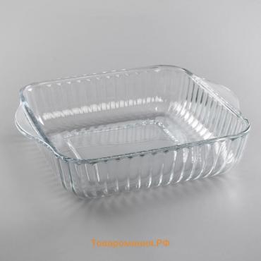 Форма для запекания и выпечки из жаропрочного стекла Borcam, 2 л