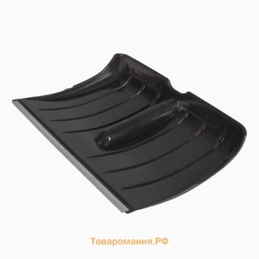 Ковш лопаты для уборки снега, 365×480 мм, пластик, алюминиевая планка, тулейка 32 мм