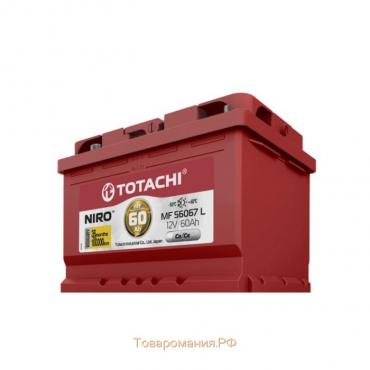 Автомобильный аккумулятор Totachi NIRO MF 56067 VLR, 60 Ач, обратная полярность