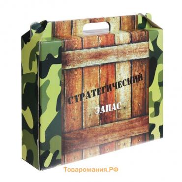 Коробка универсальная с ручкой, полноцвет, 34.5×8×27 см
