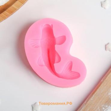 Молд  «Рыбка», силикон, 7.2×4.7×2.3 см, розовый