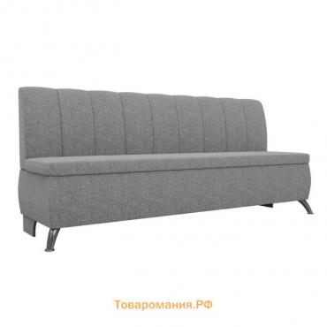Кухонный прямой диван «Кантри», рогожка, цвет серый
