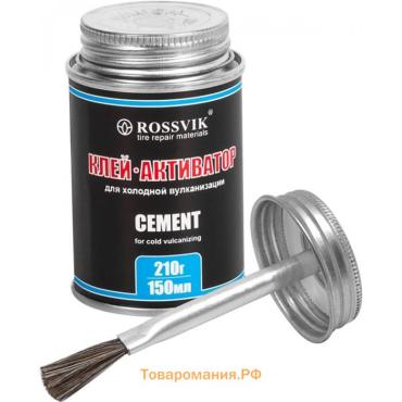Клей-активатор ROSSVIK, 210 г, 150 мл. с кисточкой