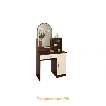 Стол туалетный «Надежда-М 09», 804 × 390 × 1650 мм, зеркало, цвет венге / клён азия