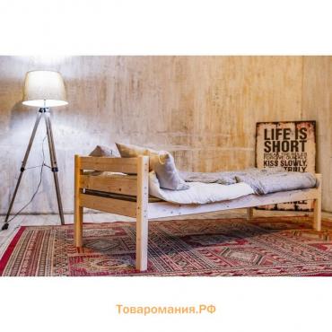 Односпальная кровать «Светлячок», 700×1600, массив сосны, без покрытия