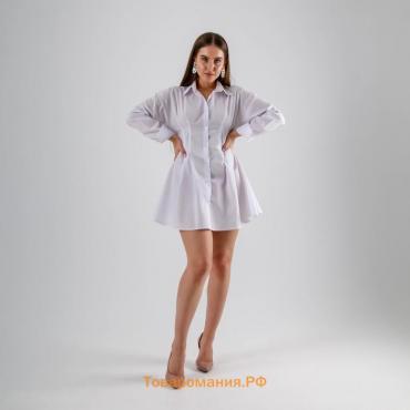 Платье-рубашка SL, 46, белый