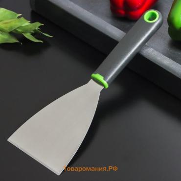 Лопатка - скребок  Lime, 23,5×8 см, цвет чёрно-зелёный