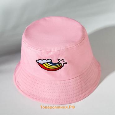 Панама для девочки "Радуга" MINAKU цвет розовый, р-р 50-52