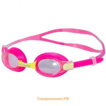 Очки для плавания Atemi M301, детские, силикон, цвет ярко-розовый/жёлтый