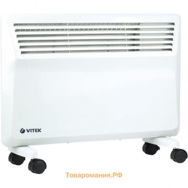 Обогреватель Vitek VT-2176, конвекторный, напольный, 1600 Вт, до 20 м², белый