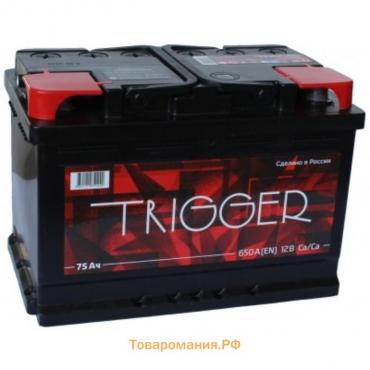 Автомобильный аккумулятор Trigger 75 Ач 6СТ-75.1 VL, прямая полярность