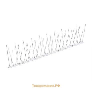 Отпугиватель для птиц, 50 × 12 см, шипы противоприсадные 40 шт., 2 ряда, Greengo